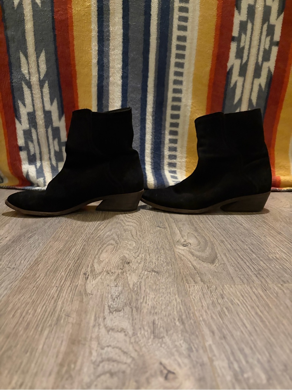Frye Black Suede Mid-Calf Ankle Booties - Picture 4 of 4